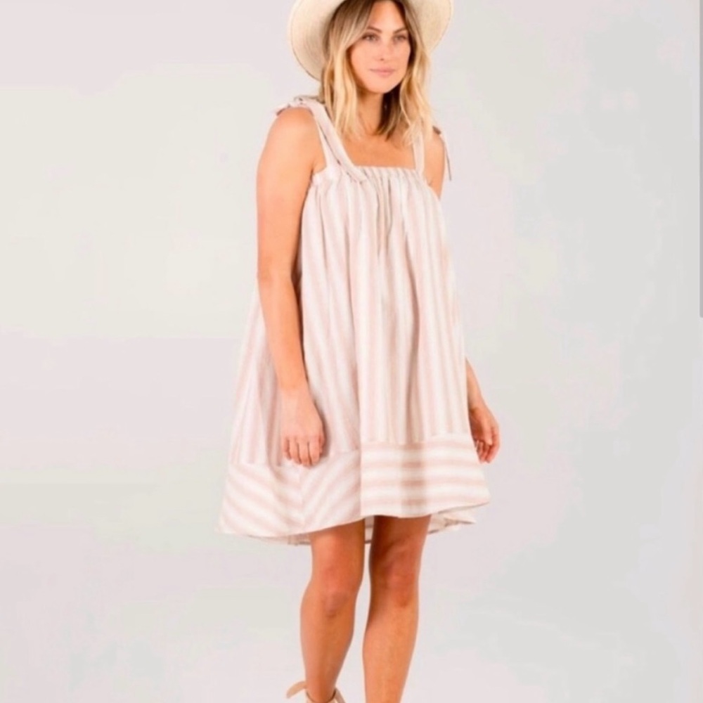 Rylee + Cru striped mama dress & baby top